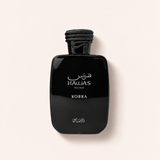 Rasasi Hawas Kobra EDP 100 ml na jemně růžovém pozadí – MrRizz