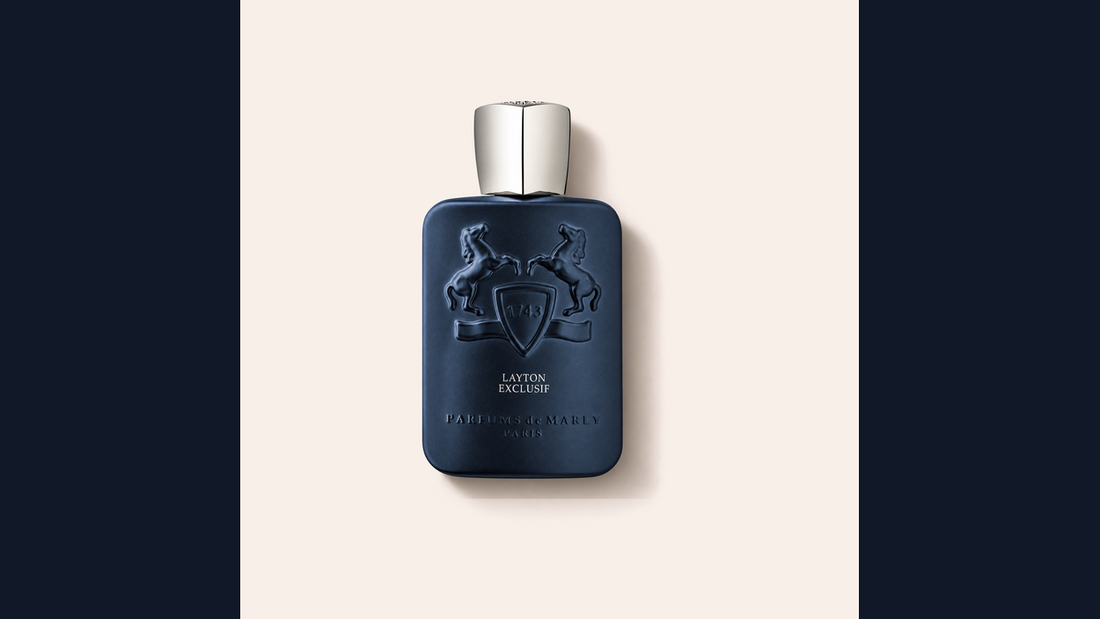 Stvarna bočica Parfums de Marly Layton Exclusif za usporedbu s Laytonom