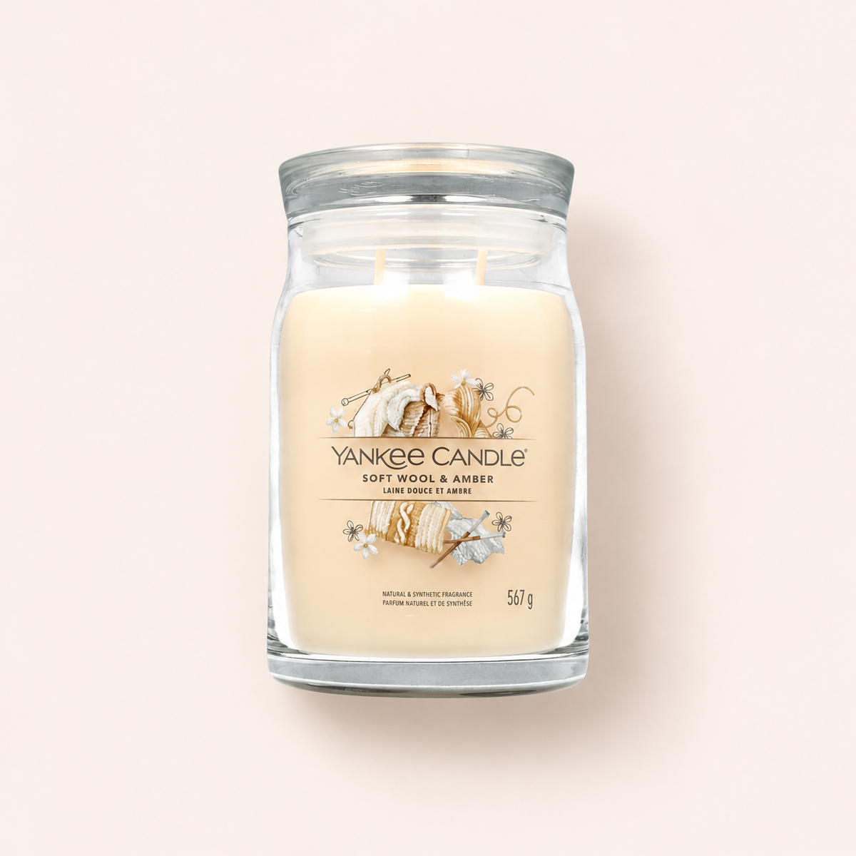 Yankee Candle Signature Soft Wool & Amber 567 ml