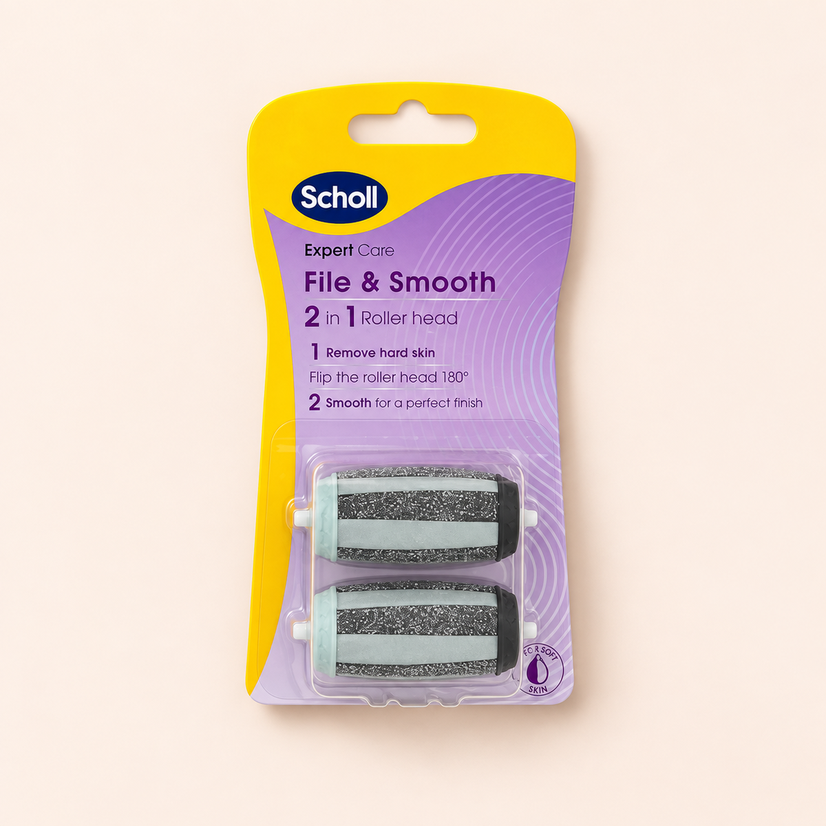 Scholl Expert Care File & Smooth 2in1 Roller Heads 2 ml