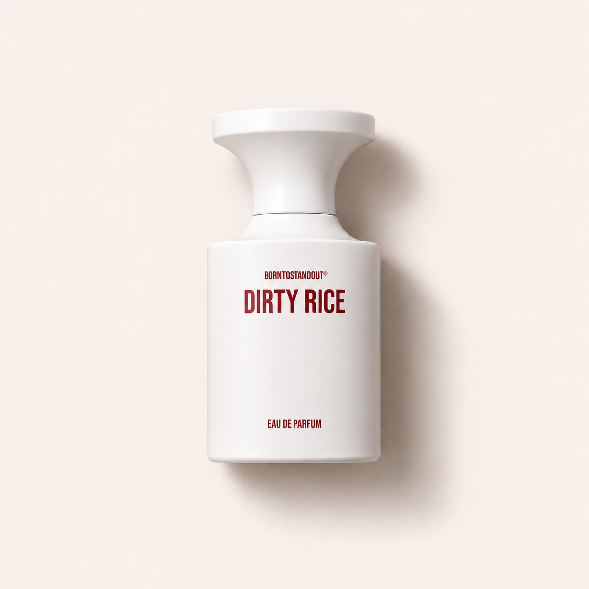 BORNTOSTANDOUT Dirty Rice – vzorek parfému, flatlay