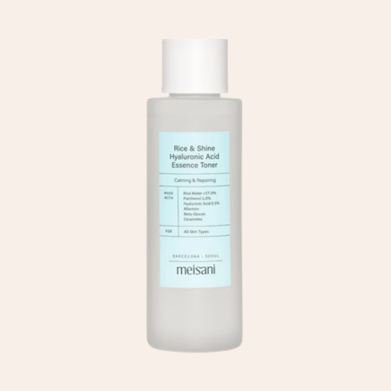 Meisani Rice & Shine Hyaluronic Acid Essence Toner 150 ml