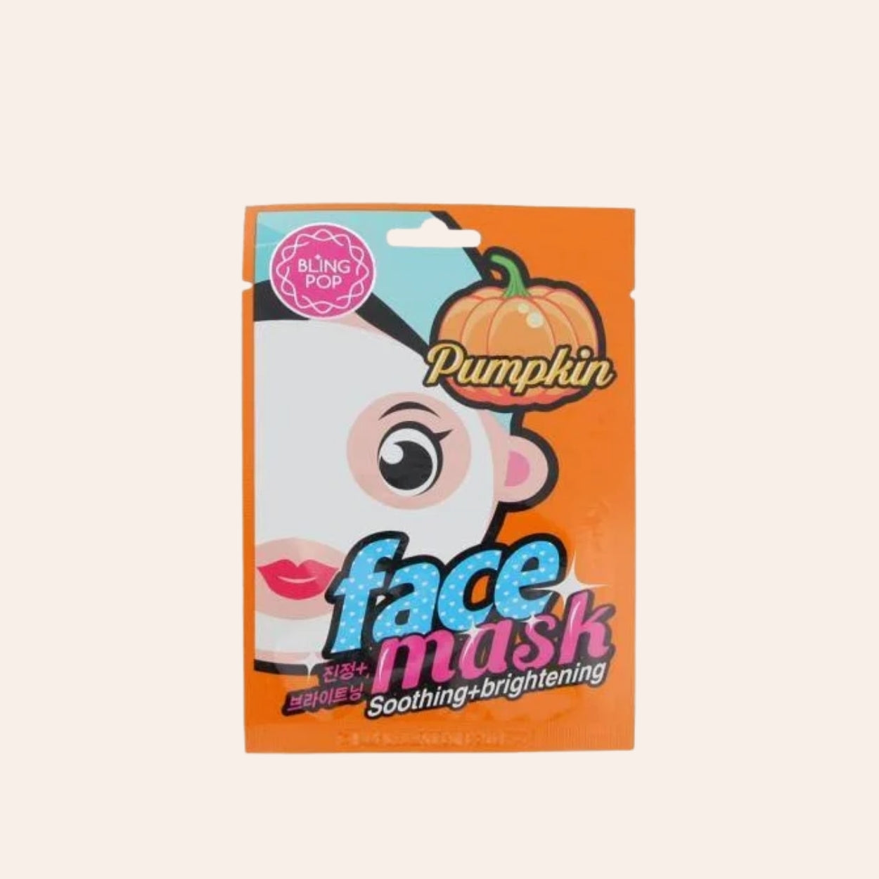 Bling Pop Face Mask Pumpkin Soothing + Brightening 20 ml