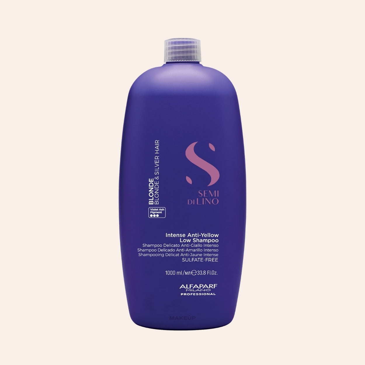 ALFAPARF MILANO Semi Di Lino Blonde Intense Anti-Yellow Low Shampoo 1000 ml
