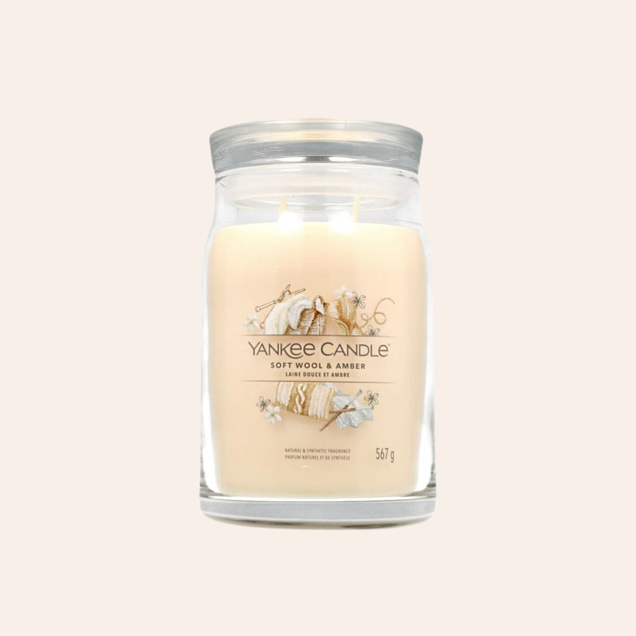 Yankee Candle Signature Soft Wool & Amber 567 ml
