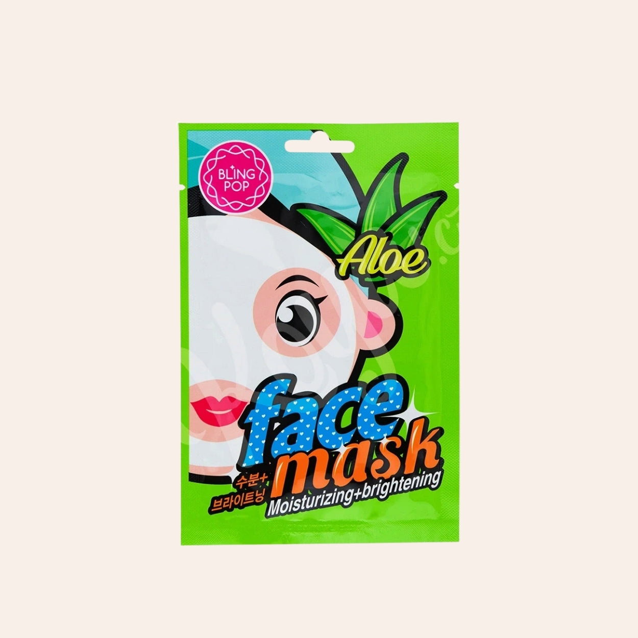 Bling Pop Face Mask Aloe Moisturizing + Brightening 20 ml