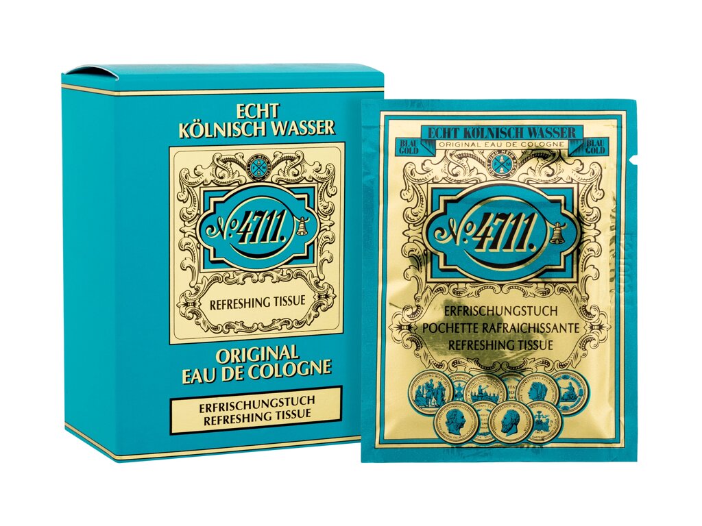4711 Original Refreshing Tissue 10 ml - 10ml - Čisticí ubrousky