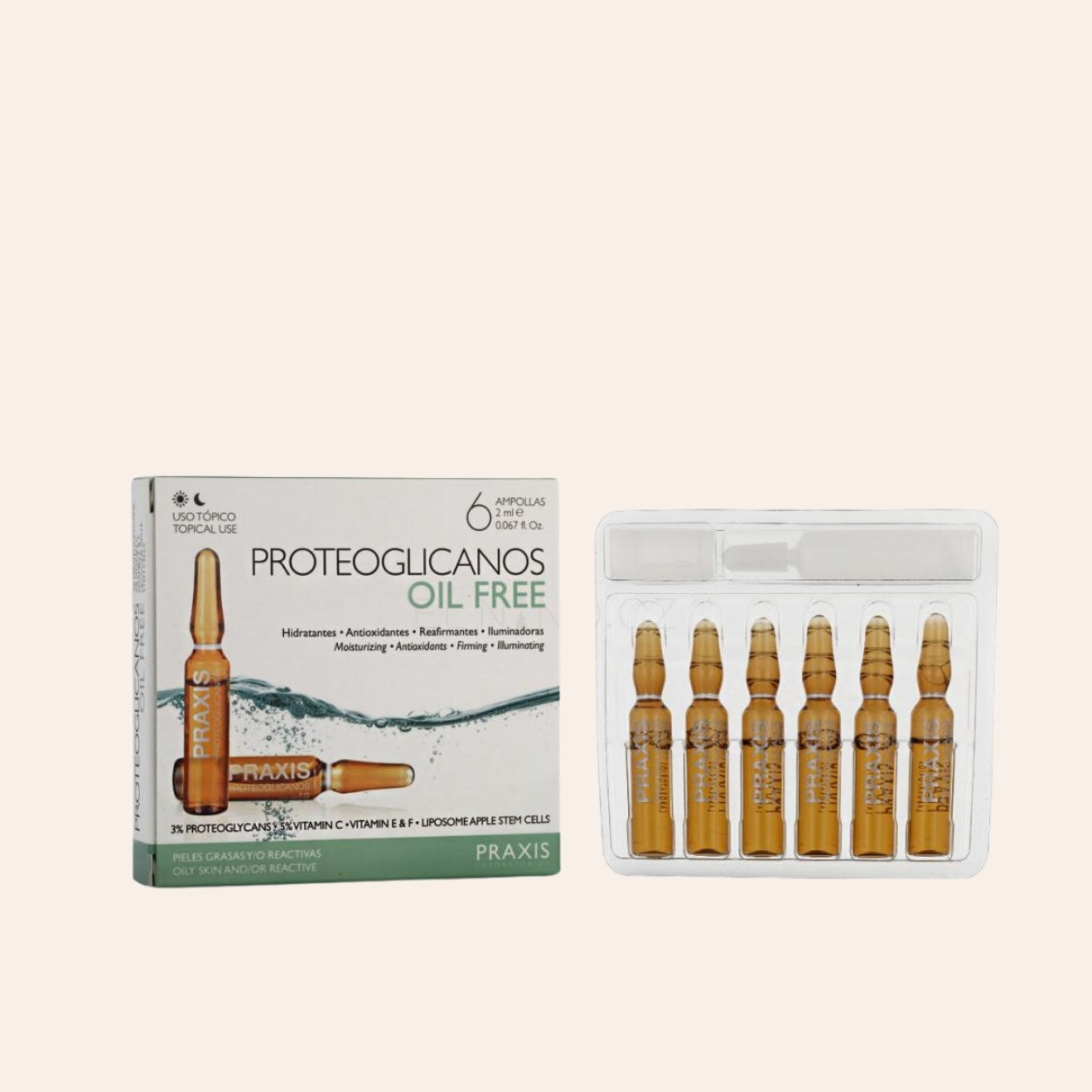 Praxis Laboratorios Proteoglicanos Oil Free 6x2 ml
