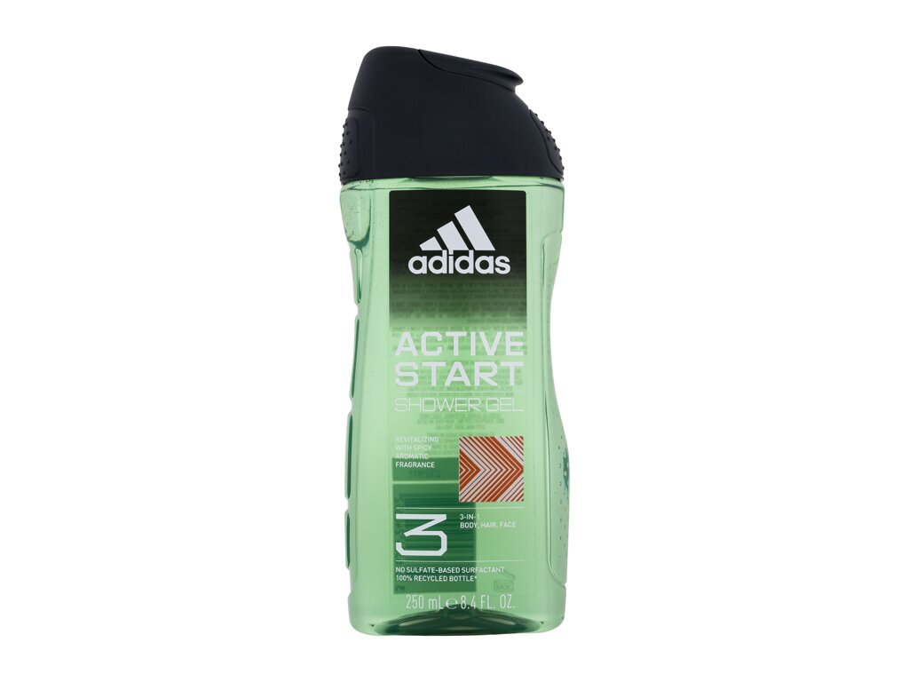 Adidas Active Start Shower Gel 3-In-1 250 ml - 250ml - Sprchový gel