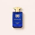 Alfred Verne Sapphire Isle EDP 80 ml na teplém béžovém pozadí – MrRizz