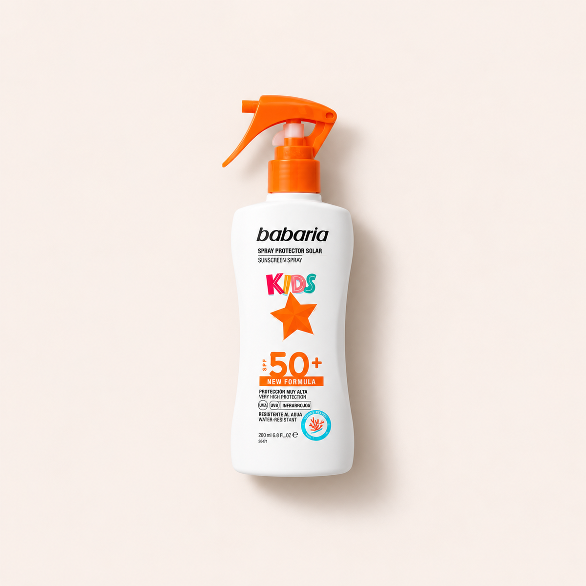 Babaria Kids Sunscreen Spray 200 ml – opalovací přípravek na tělo – MrRizz