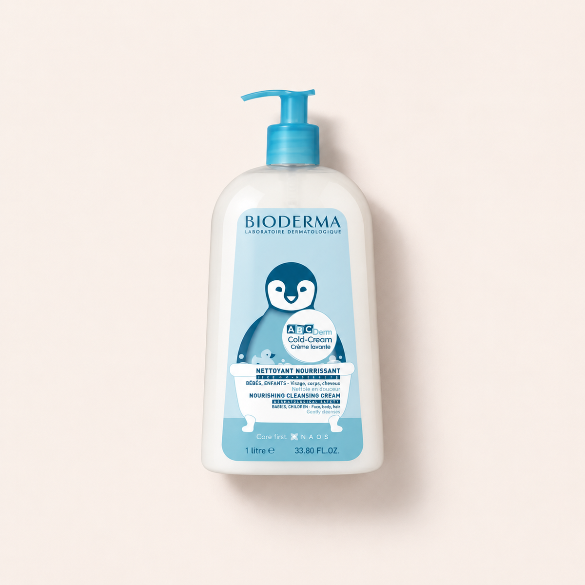 BIODERMA ABCDerm Cold-Cream Nourishing Cleansing Cream 1000 ml – sprchový krém – MrRizz