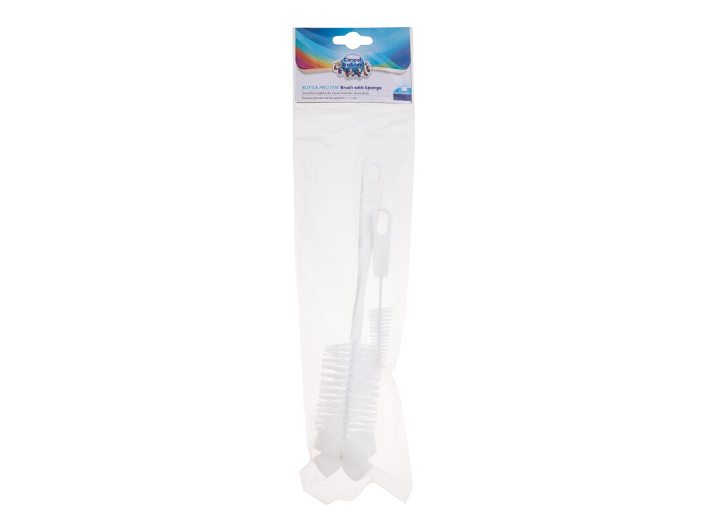 Canpol babies Bottle And Teat Brush With Sponge 2 ml - 2ml - Čištění a sterilizace