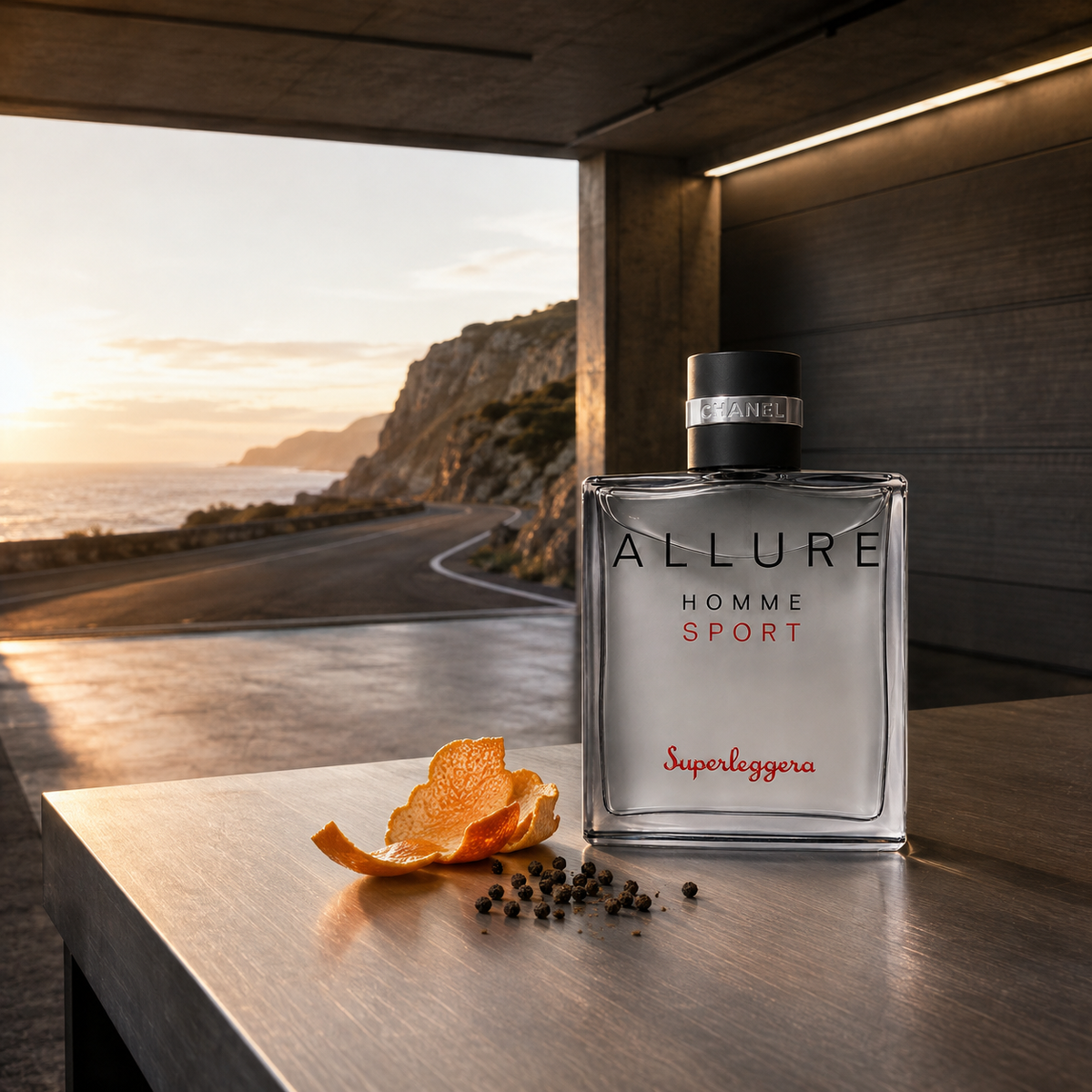 Chanel Allure Homme Sport Superleggera v pobřežní garáži – MrRizz