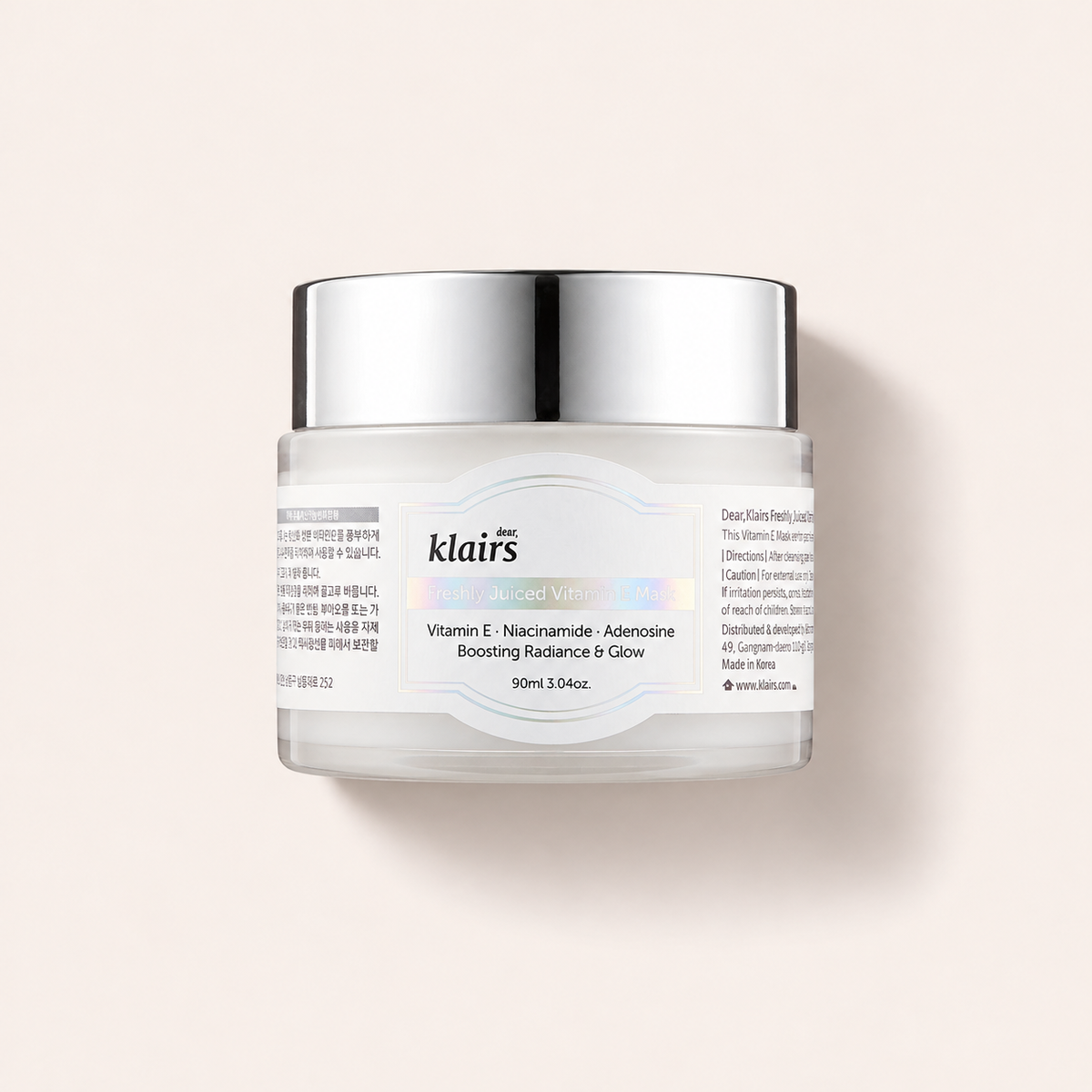 Dear, Klairs Freshly Juiced Vitamin E Mask 90 ml – pleťová maska – MrRizz