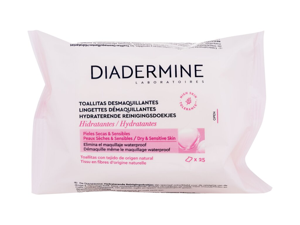 Diadermine Hydrating Cleansing Wipes 25 ml - 25ml - Čisticí ubrousky