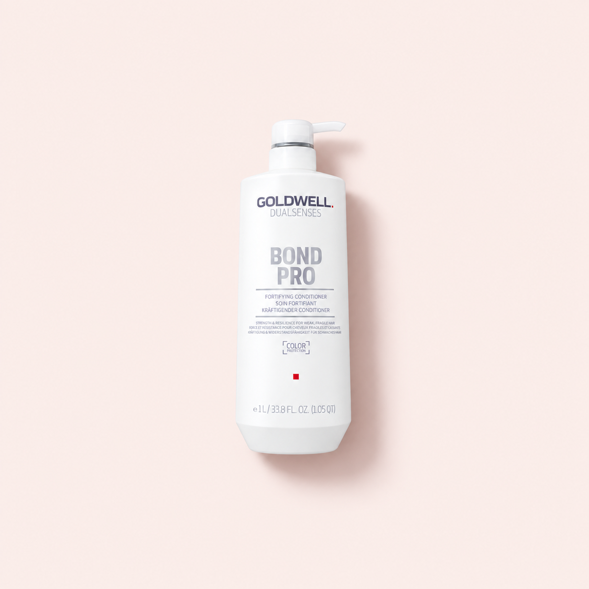 Goldwell Dualsenses Bond Pro Fortifying kondicionér 1000 ml na teplém růžovém pozadí – MrRizz