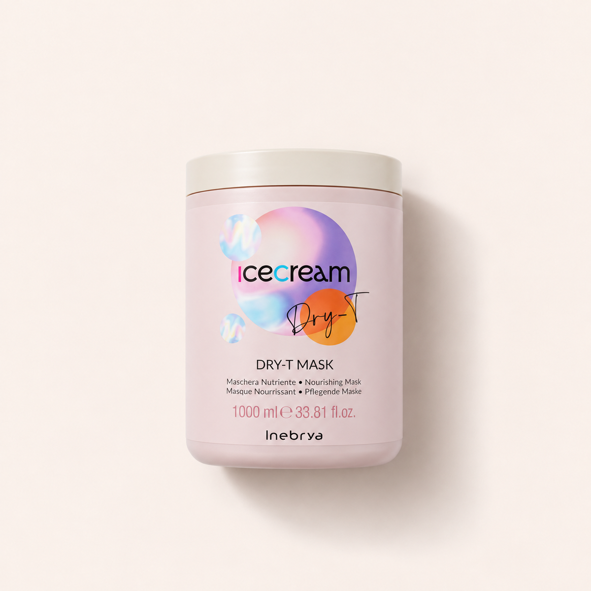 Inebrya Ice Cream Dry-T Nourishing Mask 1000 ml – maska na vlasy – MrRizz