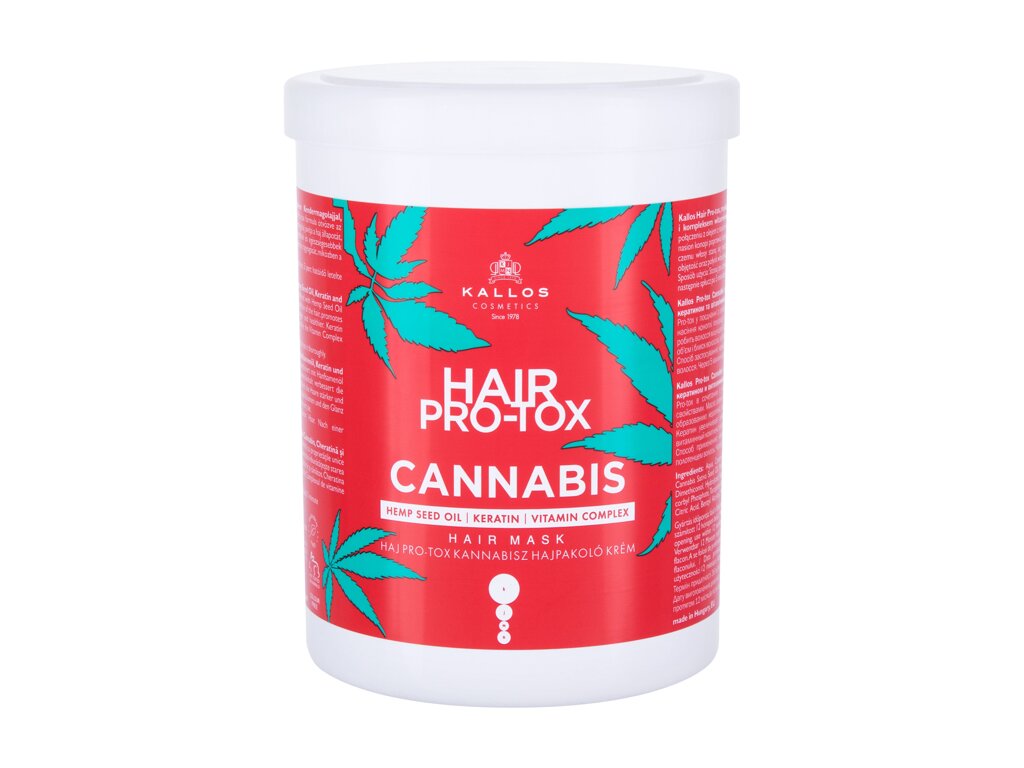Kallos Cosmetics Hair Pro-Tox Cannabis 1000 ml - 1000ml - Maska na vlasy