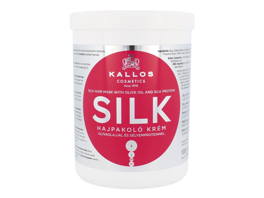 Kallos Cosmetics Silk 1000 ml - 1000ml - Maska na vlasy