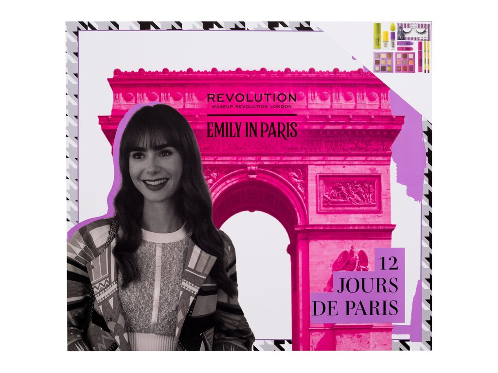 Makeup Revolution London Emily In Paris 12 Jours De Advent Calendar 1 ml - 1ml - Dekorativní kazeta