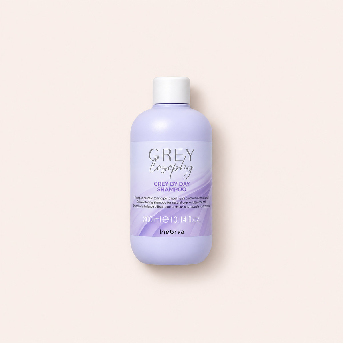 Inebrya GREYlosophy Grey By Day Shampoo 300 ml – titulní produktová fotografie – MrRizz