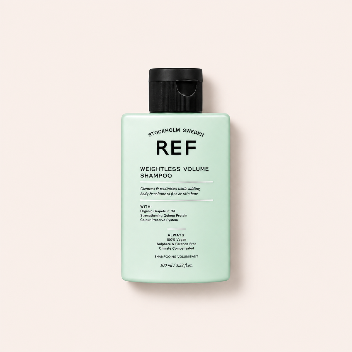 REF Weightless Volume Shampoo 100 ml – titulní produktová fotografie – MrRizz
