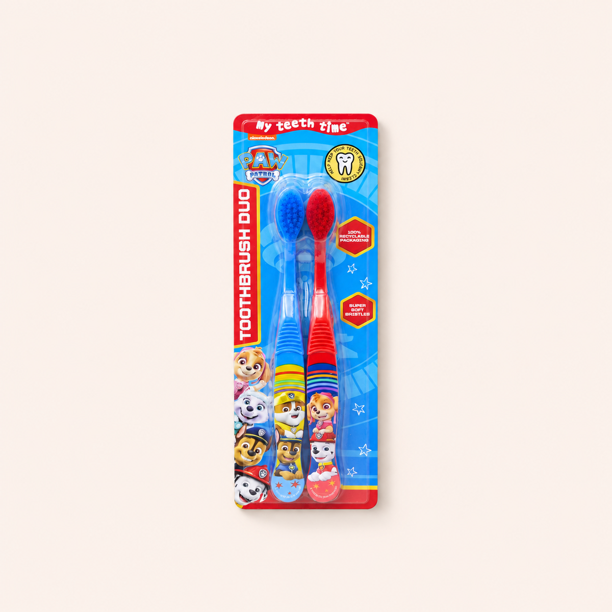 Paw Patrol Toothbrush Duo dětské zubní kartáčky 2 ks – MrRizz