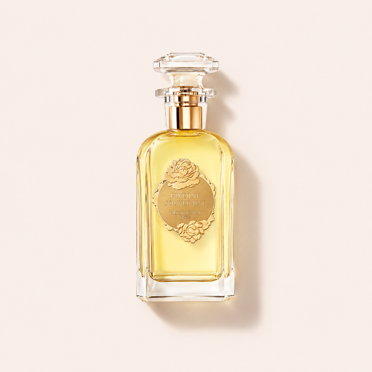 Houbigant Pivoine Souveraine EDP 100 ml na béžovém pozadí – MrRizz