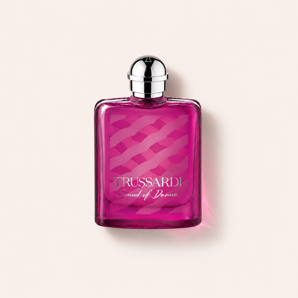 Flakon Trussardi Sound of Donna EDP na světlém pozadí – MrRizz
