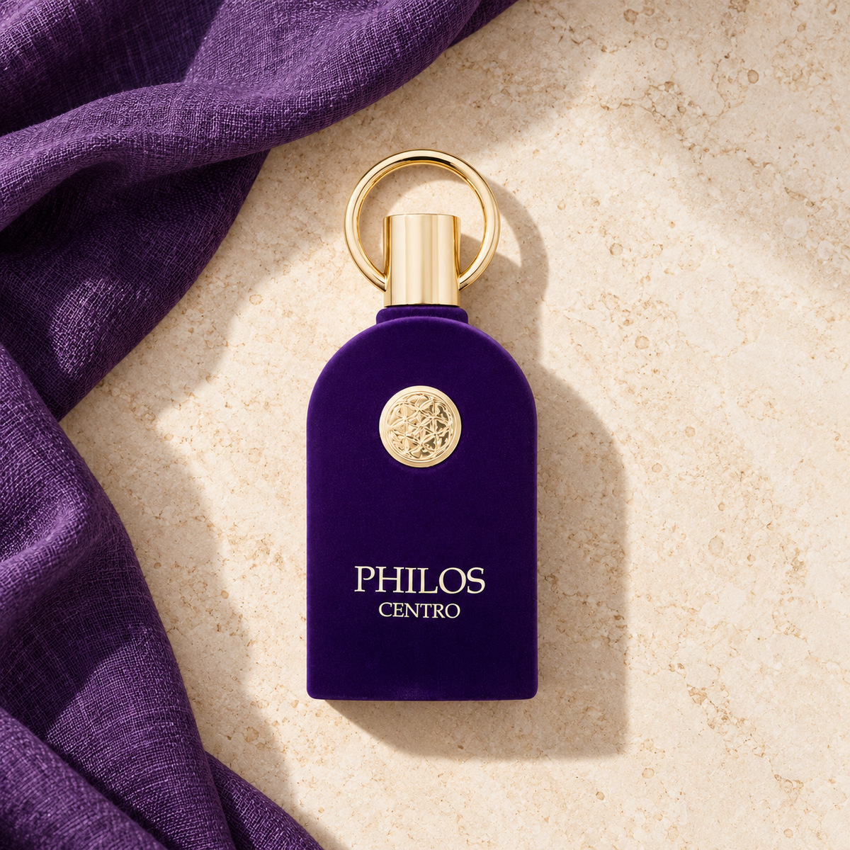 Maison Alhambra Philos Centro EDP 100 ml – parfém v prostředí, pohled shora s bočním stínem