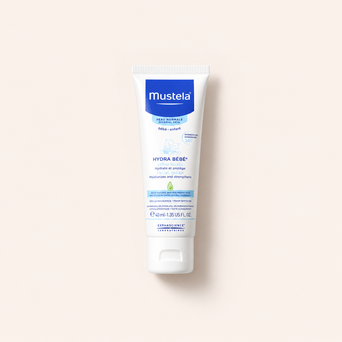 Mustela Hydra Bébé Facial Cream 40 ml – denní pleťový krém – MrRizz