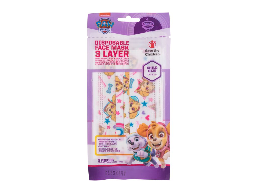 Nickelodeon Paw Patrol Skye 3 ml - 3ml - Rouška a respirátor