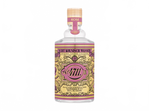 Flakon 4711 Floral Collection Rose Kolínská voda 100 ml na béžovém pozadí – MrRizz