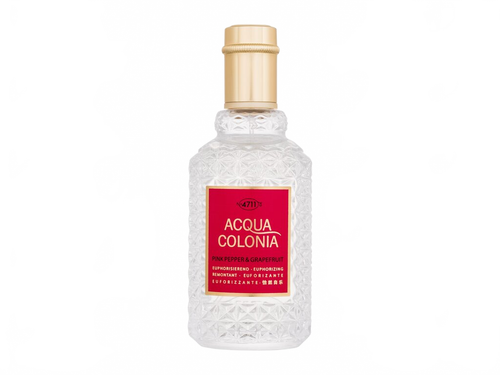 Flakon 4711 Acqua Colonia Pink Pepper & Grapefruit Kolínská voda 50 ml na béžovém pozadí – MrRizz