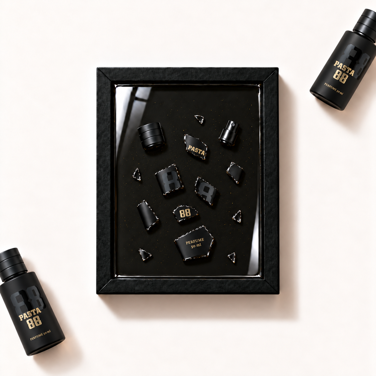 Parfemovy obraz Pasta 88 - 2ml v cernem ramu - ilustracni fotografie