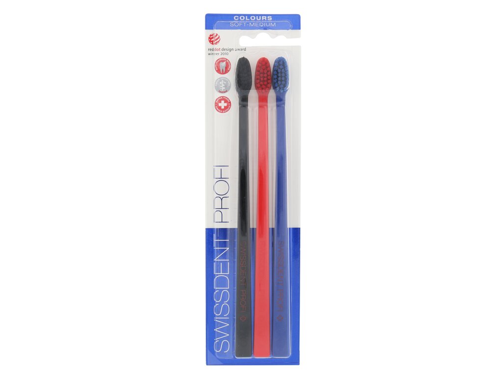 Swissdent Profi Colours Trio 3 ml - 3ml - Klasický zubní kartáček