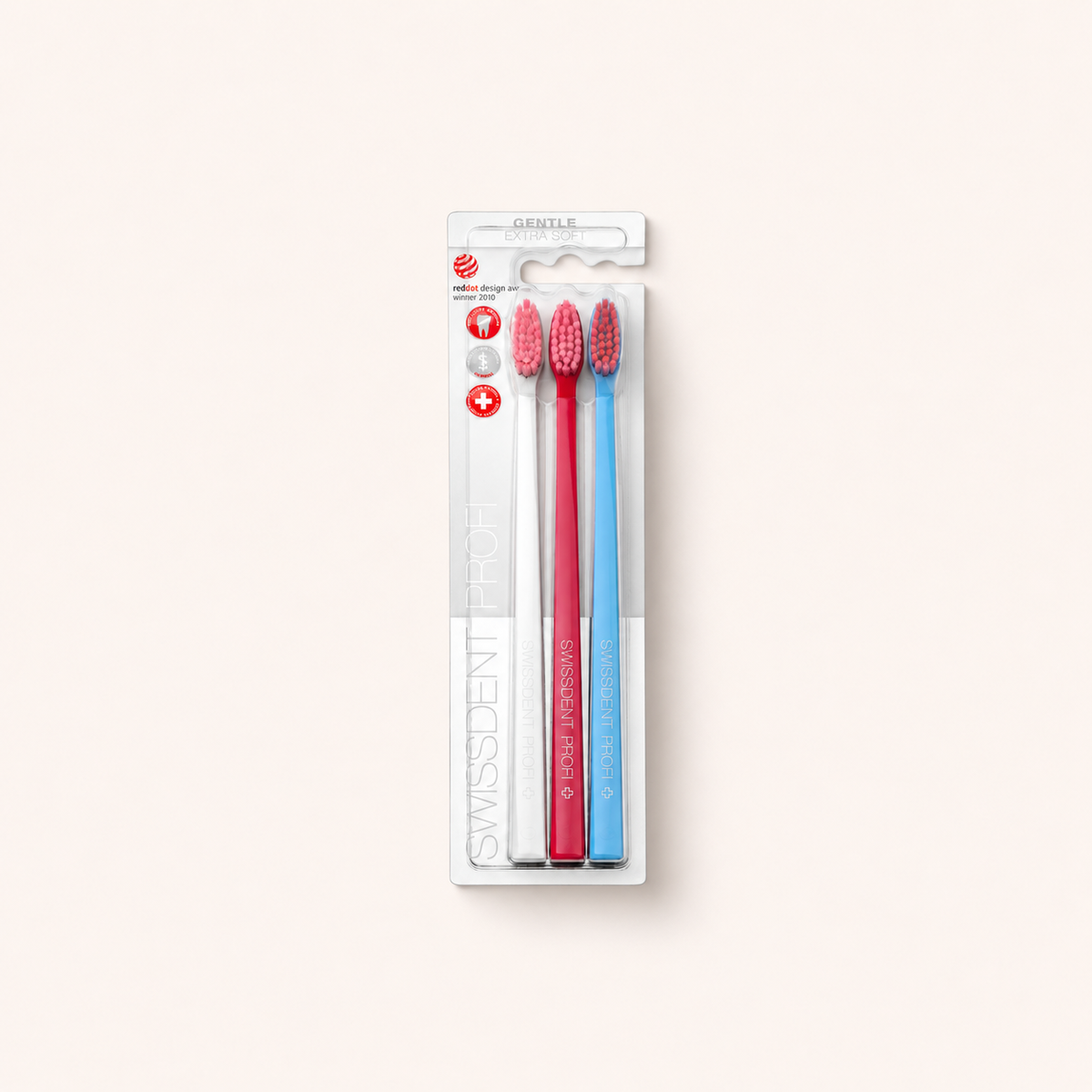 Swissdent Profi Gentle Trio 3 ml – klasický zubní kartáček – MrRizz