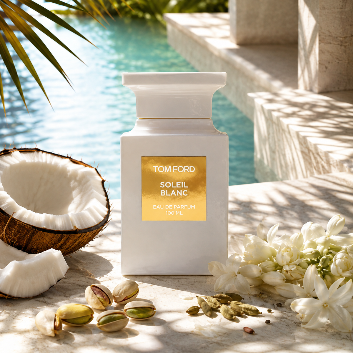 Tom Ford Soleil Blanc u sluncem zalitého bazénu – MrRizz