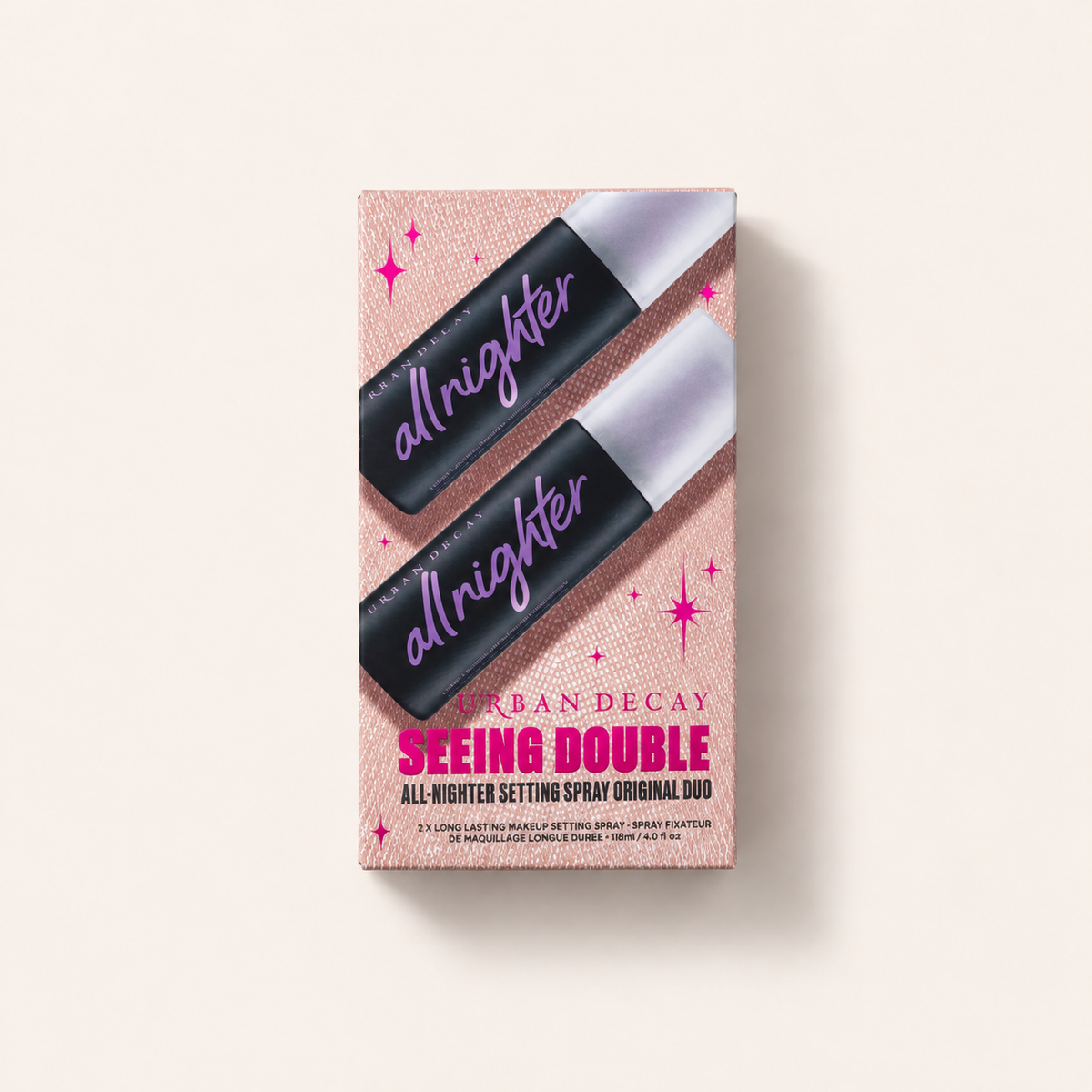 Urban Decay All Nighter Long Lasting Makeup Setting Spray 2x118 ml – fixátor makeupu – MrRizz