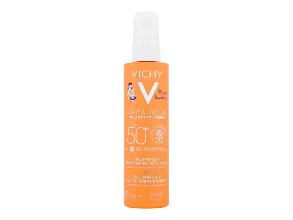 Vichy Capital Soleil Kids Cell Protect Water Fluid Spray 200 ml - 200ml - Opalovací přípravek na tělo