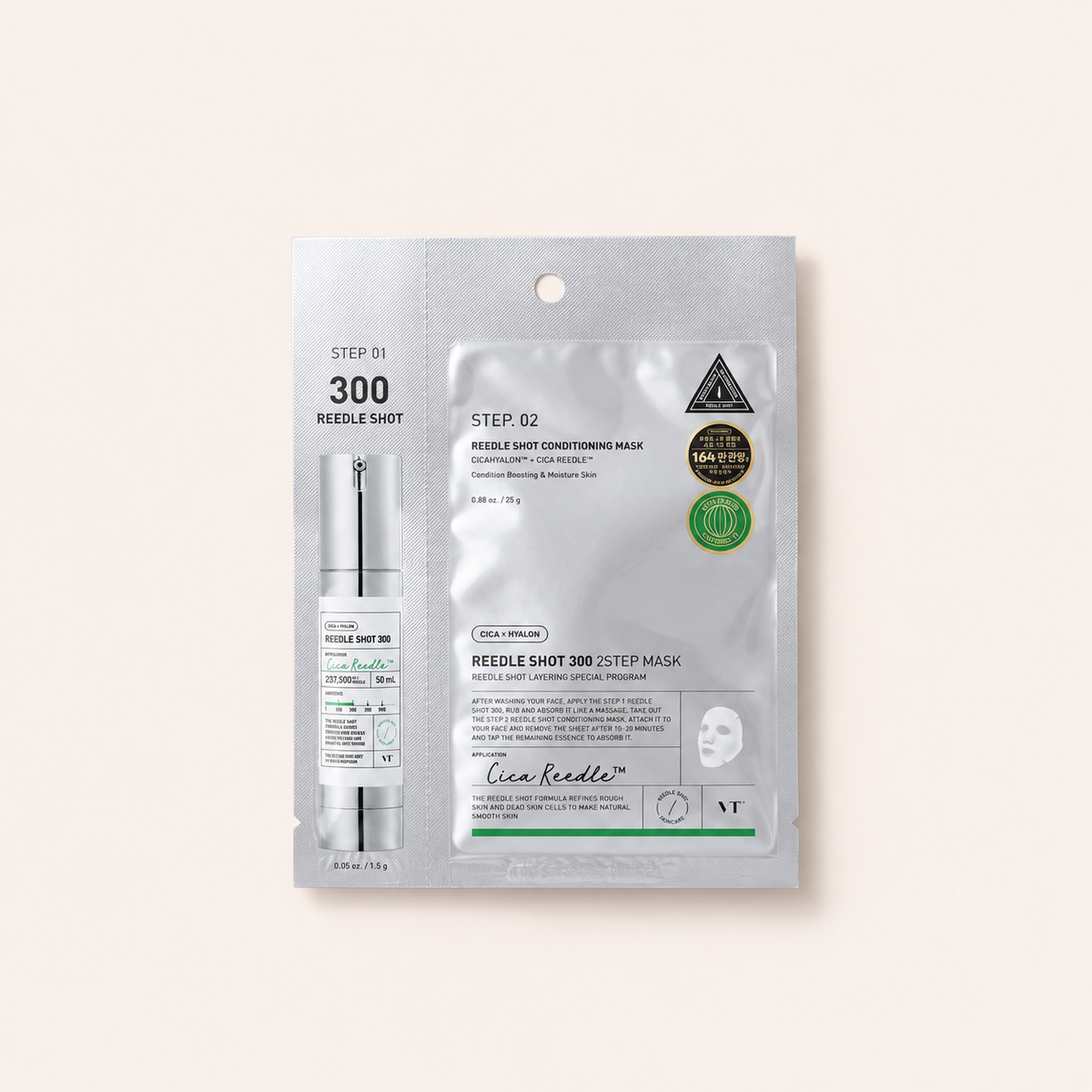 VT Cosmetics Reedle Shot 300 2 Step Mask 26,5 ml – pleťová maska – MrRizz
