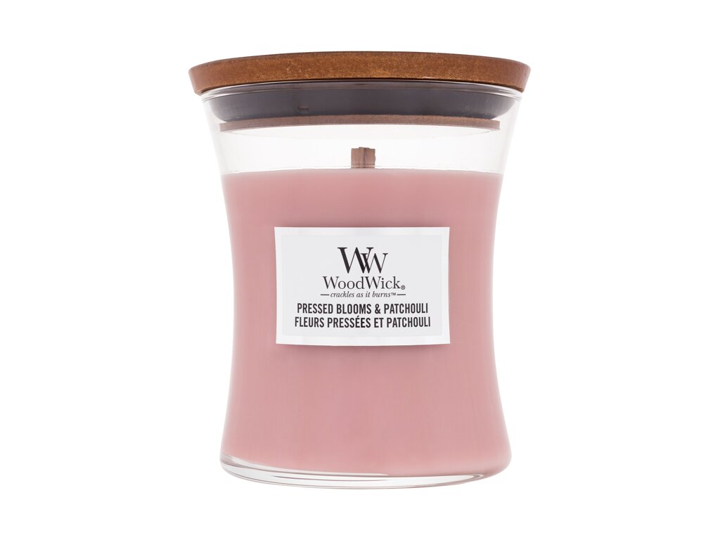 WoodWick Pressed Blooms & Patchouli 275 ml - 275ml - Vonná svíčka