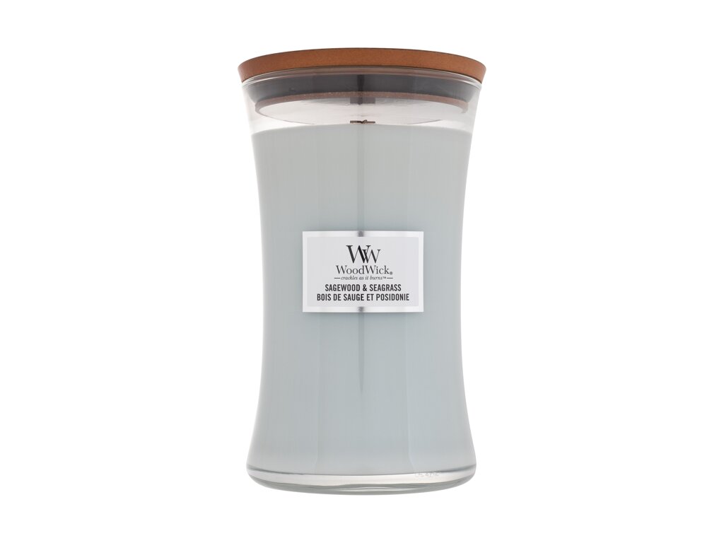 WoodWick Sagewood & Seagrass 610 ml - 610ml - Vonná svíčka