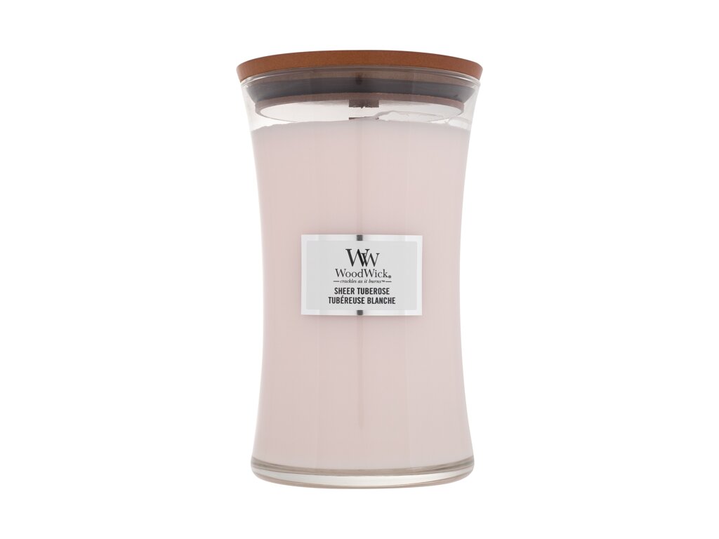 WoodWick Sheer Tuberose 610 ml - 610ml - Vonná svíčka