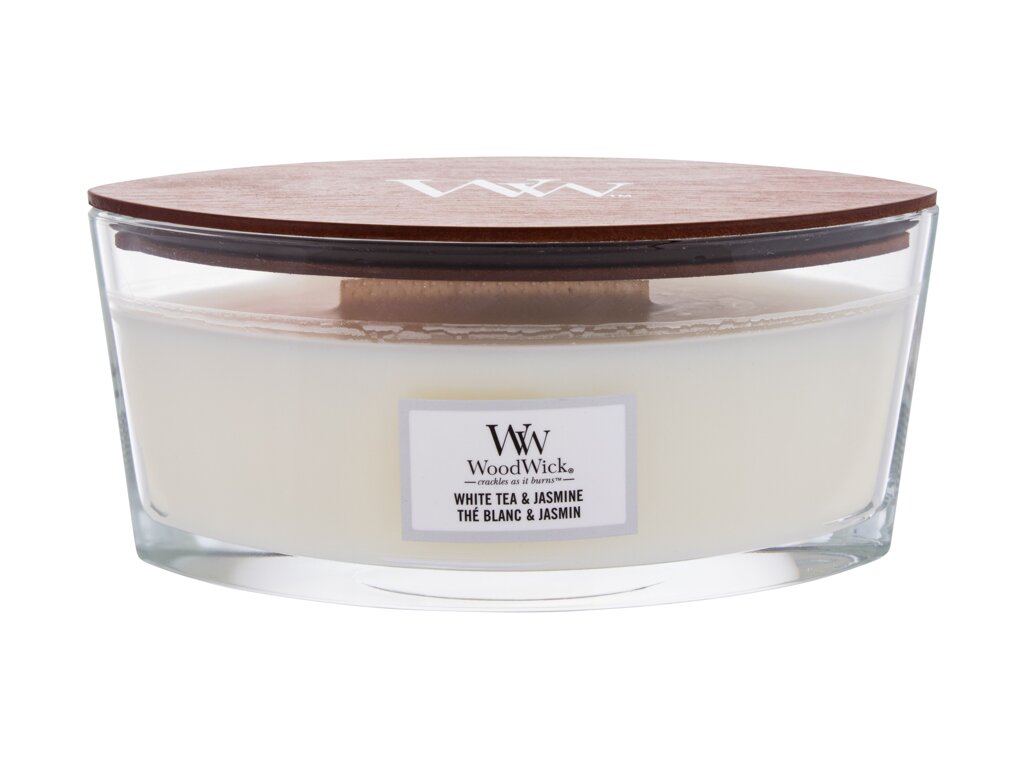 WoodWick White Tea & Jasmine 453,6 ml - 453,6ml - Vonná svíčka