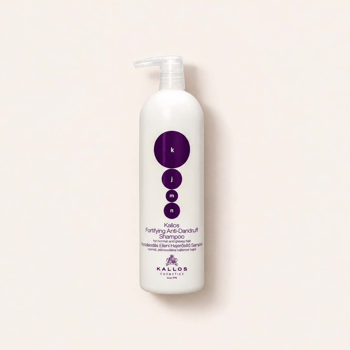 Titulní fotografie šamponu Kallos KJMN Fortifying Anti-Dandruff 1000 ml – MrRizz