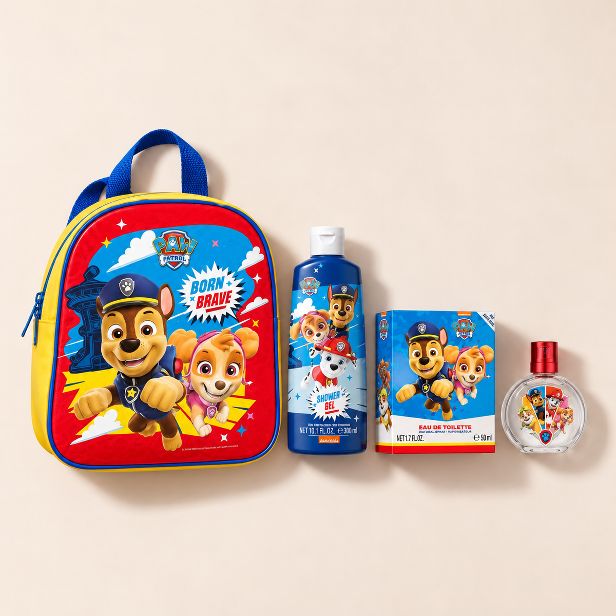 Paw Patrol, sada EDT 50 ml, sprchového gelu 300 ml a batůžku – MrRizz
