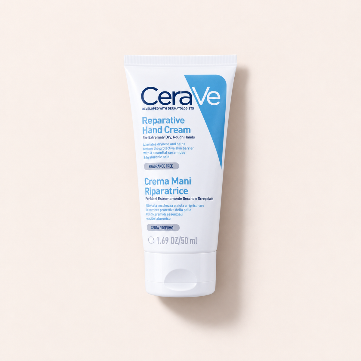 Tuba CeraVe Reparative 50 ml na světlém pozadí – MrRizz