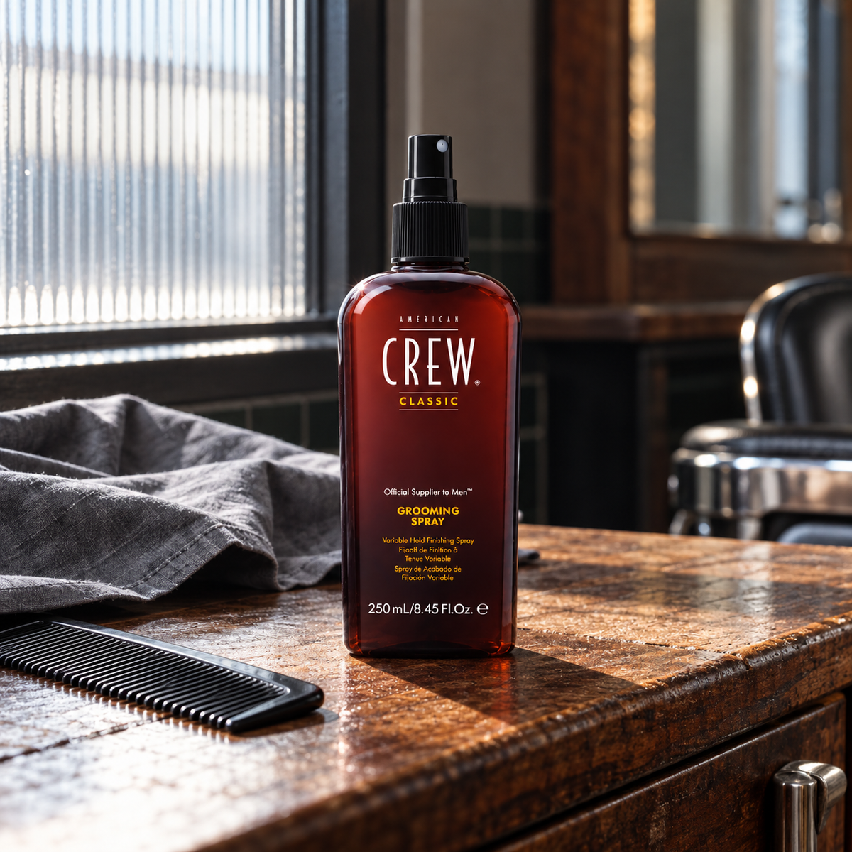 American Crew Classic Grooming Spray 250 ml – atmosférická fotografie – MrRizz